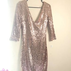 SOLD.Beautiful Rose Gold dress